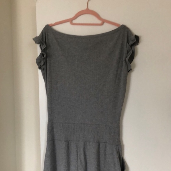 Chaser | Light Gray Cozy Rib Romper. Size Medium. - Picture 6 of 10